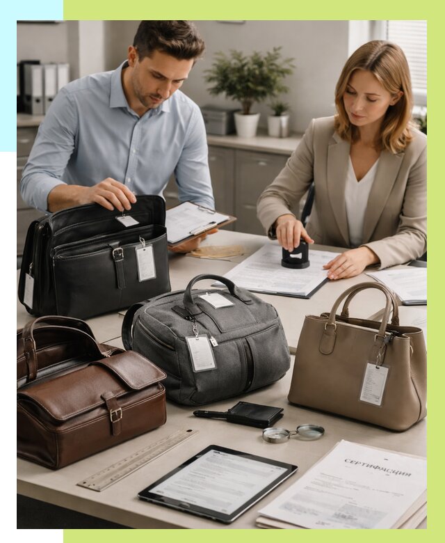 Сертификация сумок в Колпине от 7736 руб. | Алешин-Клп