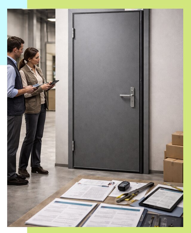 Сертификация противопожарных дверей в Колпине от 9284 р. | Алешин-Клп