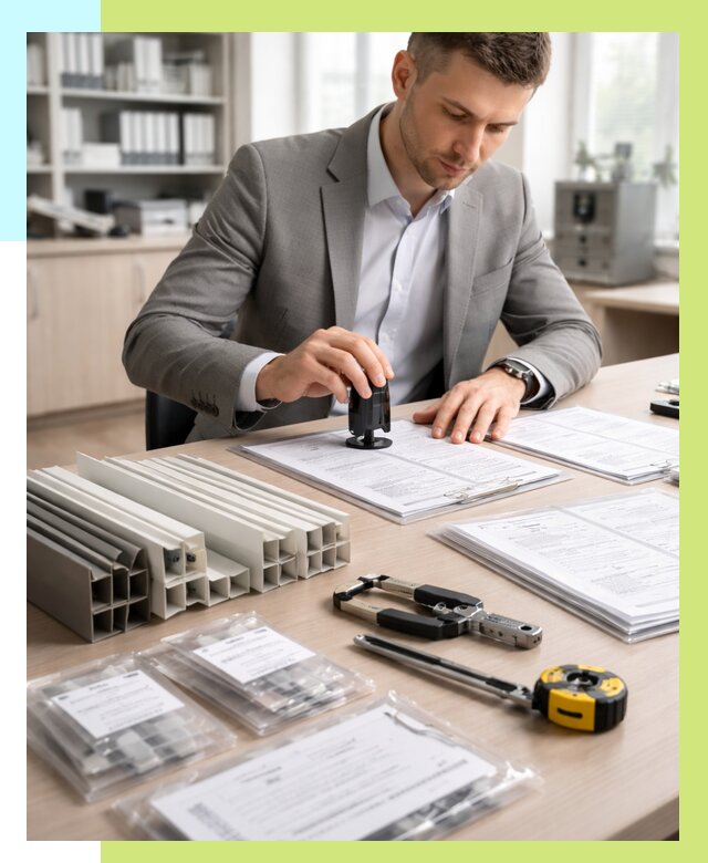 Сертификация ПВХ продукции в Колпине от 8768 р., Алешин-Клп