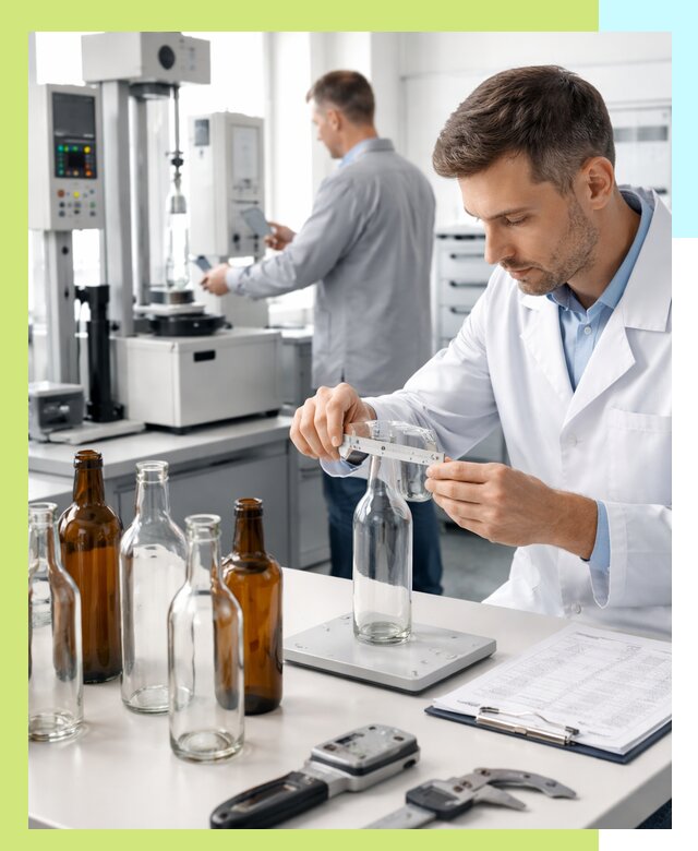 Сертификация стеклянных бутылок и сопутствующей упаковки в Колпине