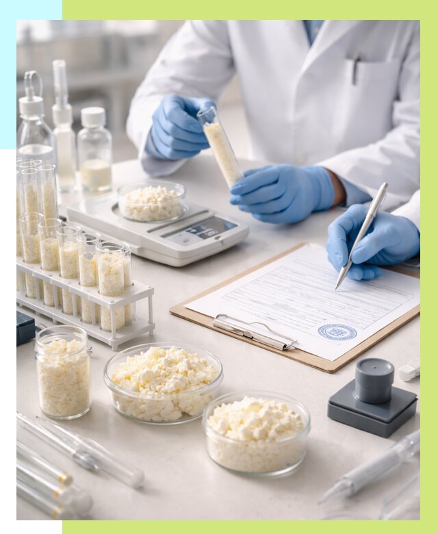 Сертификация творога в Колпине от 12378 р. под ключ | Алешин-Клп