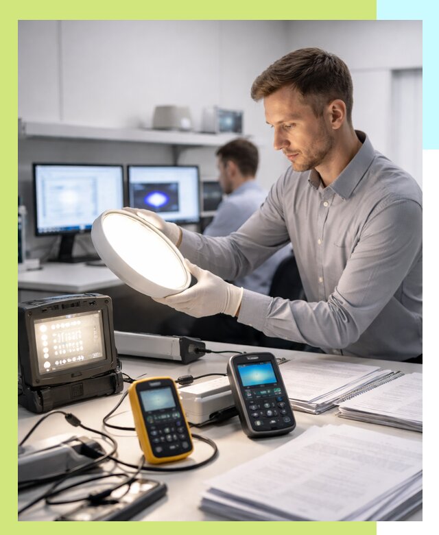 Сертификация светильников в Колпине: испытания и оформление