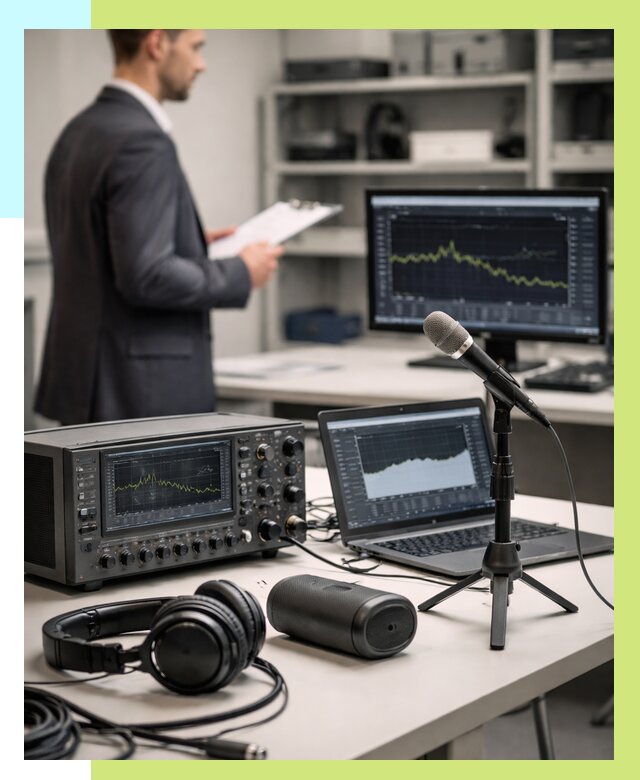 Сертификация аудиотехники в Колпине от 15473 р., Алешин-Клп