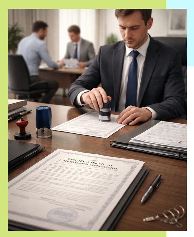 Оформление свидетельства о государственной регистрации в Колпине