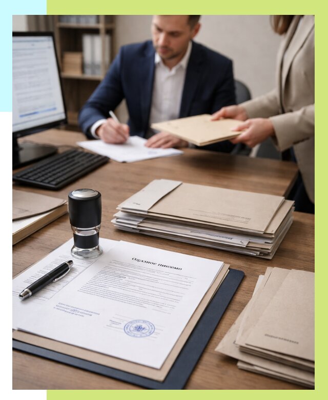 Отказное письмо для таможни в Колпине от 3095 р, Алешин-Клп