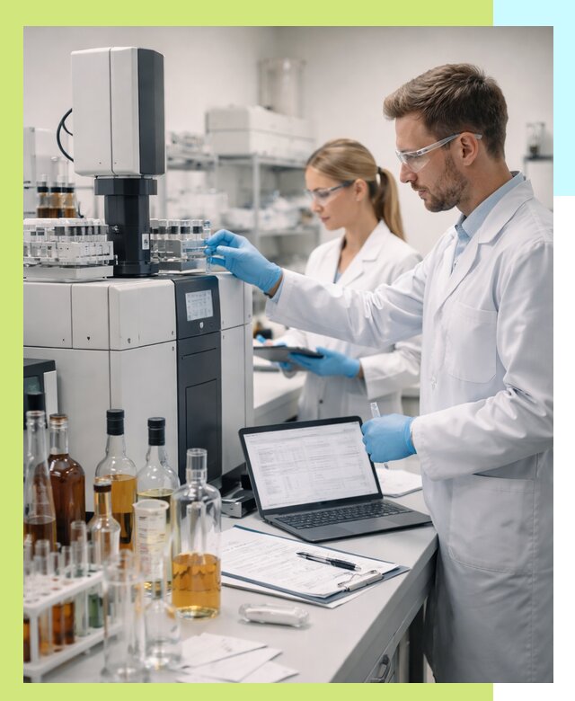 Выдача заключения о спиртосодержании продукции в Колпине