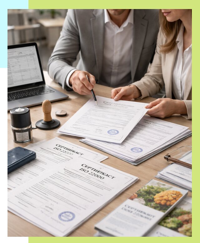 Сертификат ISO 22000 в Колпине от 41260 р. под ключ | Алешин-Клп