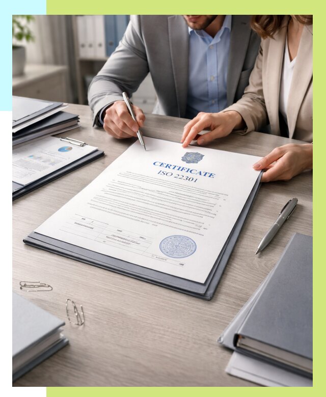 Сертификат ISO 22301 в Колпине от 46418 р. | Алешин-Клп срочно