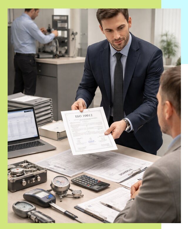 Выдача сертификата ISO 10012 по требованиям метрологии в Колпине