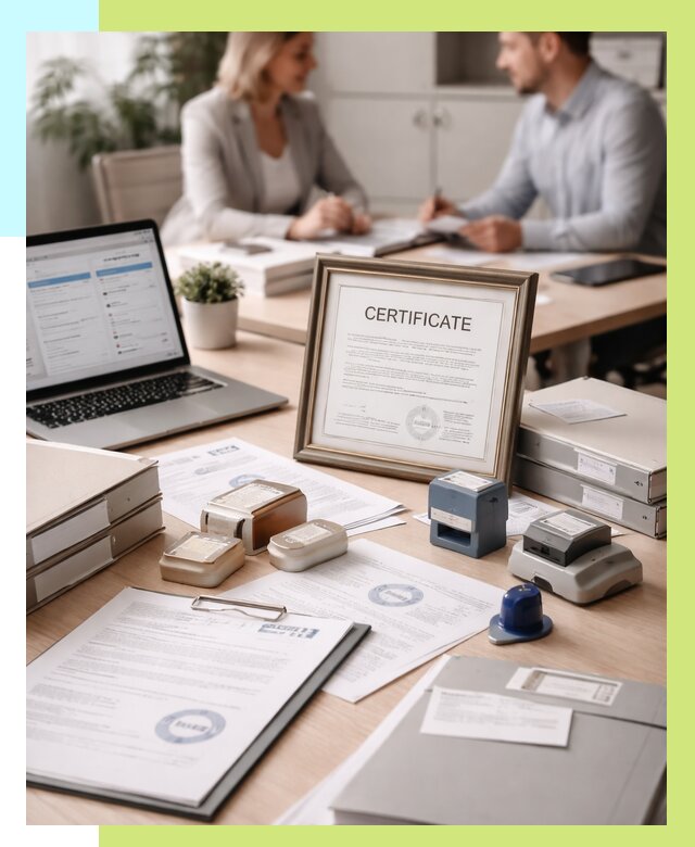 Сертификация компании в Колпине от 46418 р. | Алешин-Клп — заказ